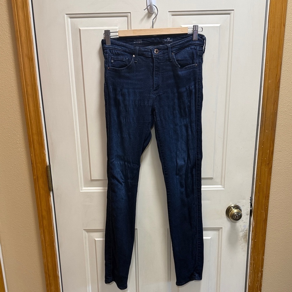 Adriano Goldschmied The Prima mid rise cigarette Dark Indigo Skinny Jeans